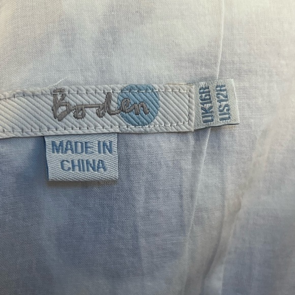 Boden Purple and White Floral Sleeveless Dress. Sixe 12R - Picture 7 of 10